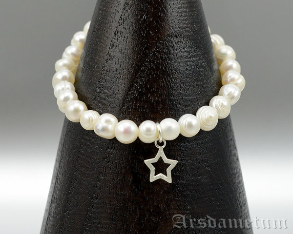 Perlen Armband mit Stern Anhänger